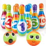 TD® Set med 10 bowlingnålar + 2 bowlingklot - Bowlingset - Barnset Pojke Flicka 3 år Utomhusleksak