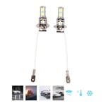 Choyclit - Ampoules Phares,2x H3 5050 blanc 9 smd led xénon DC12V Auto voiture antibrouillard lampe ampoule led 6500K