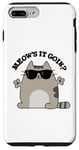 Coque pour iPhone 7 Plus/8 Plus Jeu de mots amusant pour chats Meow's It Going