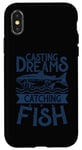 Coque pour iPhone X/XS Casting Dreams Attraper Fish Fishermen Best