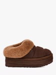 UGG Tazzlita Suede Platform Slippers, Chestnut