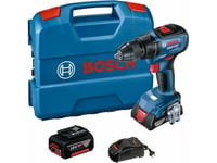 Bosch Drill Drill 18V 50/24Nm 2,0Ah + 5,0Ah Børsteløs Gsr 18V-50 L-Case