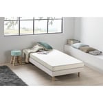 DEKO DREAM Matelas mousse 90 x 190 cm - Confort ferme - Epaisseur 12 cm - KIETOA