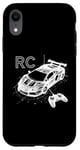 Coque pour iPhone XR Voiture RC 3D Wireframe - Télécommande Vintage Lover Racing Lover