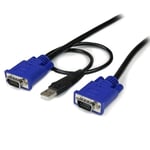 StarTech.com Câble pour Switch KVM 2-en-1 VGA avec USB - 4,60 m