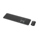 Logitech Signature Slim Combo MK950 - sats med tangentbord och mus - 100% full size - QWERTY - USA, internationellt - grafit Inmatningsenhet