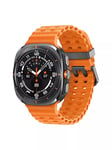 Samsung Galaxy Watch Ultra, Bluetooth & 4G Cellular, 47mm, Galaxy AI, Titanium with Silicone Strap