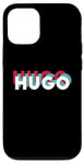 Coque pour iPhone 12/12 Pro Hugo Name Chemise humoristique avec nom rétro Hugo années 80