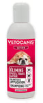 Vetocanis - Shampoing pour Chien Chat - Anti-Puces, Anti-Tiques et Poux - A base de Tétraméthrine - Élimine Puces, Tiques & Poux - 200ml