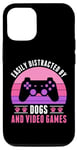 iPhone 12/12 Pro Easily Distracted by Video Games and Dogs Gamer Women Girls Case