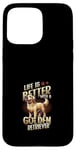 Coque pour iPhone 15 Pro Max Golden Retriever Chien Race Golden Retriever