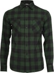 Urban Classics Checked Flannel Shirt Flanel Shirt black dark green