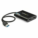 STARTECH USB to Dual DisplayPort Adapter (USB32DP24K60)