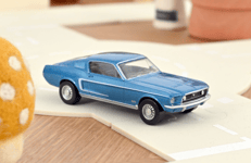 Ford Mustang GT Fastback 1968 Bleu Acapulco Jet-car 1/43  NOREV