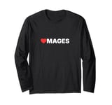 Heart Mages - Minimalist Love Style Long Sleeve T-Shirt