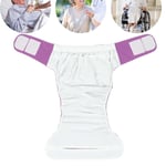 (Purple Size Waterproof Washable Adult Elderly Cloth Diapers Pocket SG