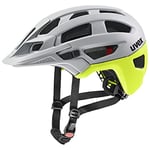 uvex Finale 2.0 - Secure Mountain Bike Helmet for Men & Women - Individual Fit - Upgradeable with an LED Light - Rhino - Neon Yellow Matt - 52-57 cm