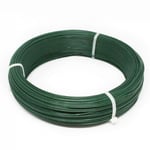 Fil d'attache en acier galvanisé plastifié pour grillage ou autre - 100 m x Diam 1.5mm - Vert - Linxor