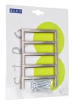 SIRO Multipack 2108 Lot de 5 poignées de meuble en métal effet acier inoxydable 96 mm