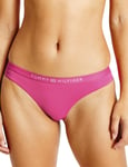 Tommy Hilfiger Womens UW0UW03368 Core Solid Logo Bikini Brief - Pink Nylon - Size 16 UK