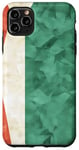 Coque pour iPhone 11 Pro Max Coque de téléphone drapeau italien vintage géométrique vert