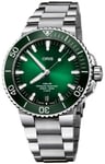 Oris 01 400 7763 4157-07 8 24 09PEB Aquis Grön/Stål Ø43.5 mm