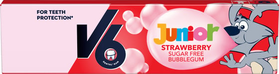 V6 Junior Bubblegum Strawberry 22 g x 20