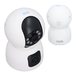 Dual Lens Indoor Camera 1080P Wireless WiFi Security Camera Color Night Vis- New