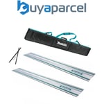 2x Makita 1.0m Guide Rail for SP6000 Plunge Saws + Carry Bag + Connectors