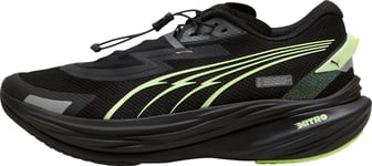 Puma Deviate Nitro 3 WTR+ Mens Running Shoes Black Cushioned Carbon Run Trainers