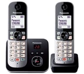 Téléphone sans fil répondeur PANASONIC KX-TG6862FRB Duo