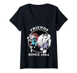 Marvel Thor & Hulk Friends Since 1964 Badge T-Shirt avec Col en V