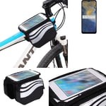 Pour ZTE Blade A51 Sac cadre Pochette Housse Etui Support Cycle Vélo bagagerie 