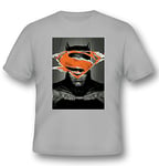 2BNERD V Superman Poster Batman No aplica Tee Shirt, 49631M, Multicolore, M