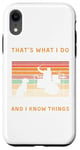 Coque pour iPhone XR t-shirt amusant Know Things pour chiens de compagnie jouant de la batterie