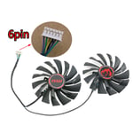 Ventilateur De Refroidissement De Carte Vidéo De Jeu,Pour Gelée R9 980,R9 390,R7 380,Gtx 370,980ti 980,970,960,Pld10010s12hh Gtx 950 - Type 6pin