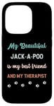 Coque pour iPhone 14 Pro Jack-A-Poo Jackapoo Chien Papa Maman Ami et Thérapeute