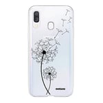 Evetane - Coque Silicone Compatible Samsung Galaxy A40 - Protection Intégrale 360, Fine et Transparente - Coque Avant & Arrière - Haute Résistance - Pissenlit