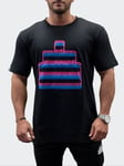 Tyngre T-Shirt Loose Fit Neon Mens Black 3XL, Träningskläder