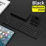 Mini clavier et souris pliants sans fil Bluetooth,portable,pliable,2.4G,téléphone,Windows,Android,IOS,tablette,iPad - Type Black-Keyboard