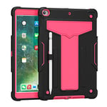 GrimClub iPad Case 10.2 Inch for iPad 9th / 8th / 7th Generation Shockproof Cases with Stand with Pencil Holder 3-Layer Shockproof Protective Case for iPad 9/8/7