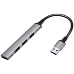 Hub USB 3.0 LogiLink UA0391 aluminium-gris