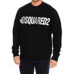 Dsquared2 Mens long-sleeved crew-neck sweatshirt S71GU0432-S25042 - Black - Size X-Large