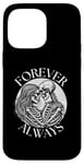 iPhone 14 Pro Max forever always - skeleton couple eternal lover Twin Flame Case