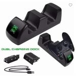 Chargeur Manette Xbox One, Rapide Dual Station De Recharge Avec 2 Batteries Rechargeables Pour Contrã¿Leurs Xbox One-One S-One X