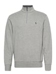 Polo Ralph Lauren Luxury Jersey Quarter-Zip Pullover Grå