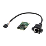 Bärbar dator Mini PciE till Gigabit nätverkskort Rj45 adapterkort höghastighets 1000mbps Gigabit Ethernet RJ45 nätverk