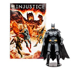 McFarlane Toys - 7-Inch Batman Figure – DC Multiverse Figures – Batman Toys – Collectable Batman Comic Inside – 22 Moving Parts – Collectable Art Card Included