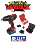 Sealey CP400LI Impact Wrench / Gun 18V1/2"Sq & SX031 Alloy wheel Sockets Package