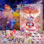 2024 Ny Sanrio HelloKitty Nedräkningskalender Blind Box, 24 Dagar Julnedräkningspresent, Adventskalender Överraskningsjulklapp för Barn